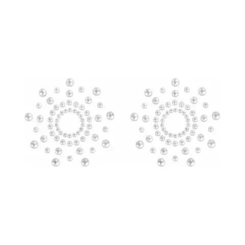 Bijoux Indiscrets Mimi Rhinestone Pasties Circles in Pearl