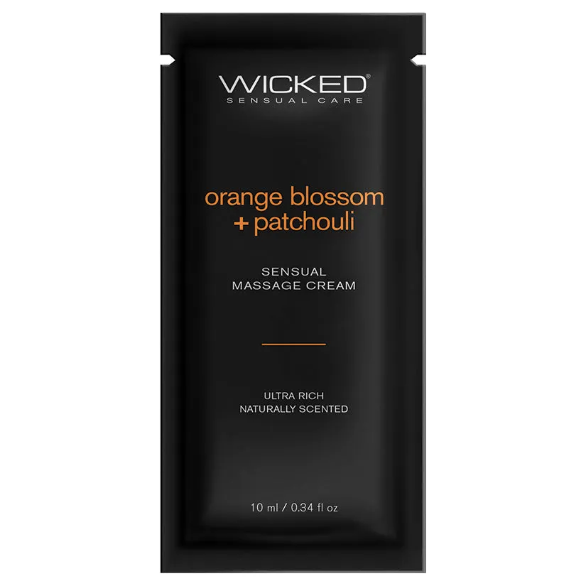 Wicked Sensual Massage Cream Orange Blossom + Patchouli 10ml