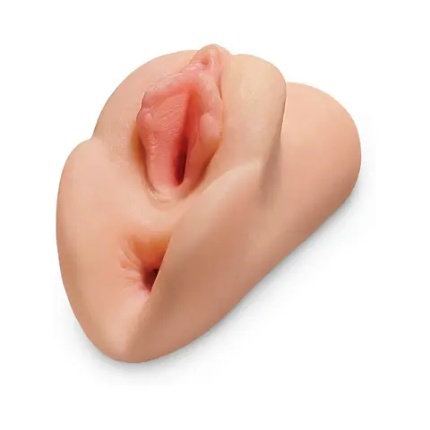 PDX Plus Perfect Pussy Double Stroker in Beige