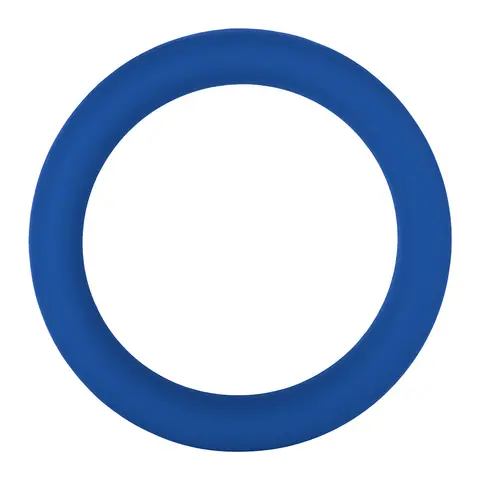 Forto F-64 Wide Liquid Silicone Cockring Large in Blue