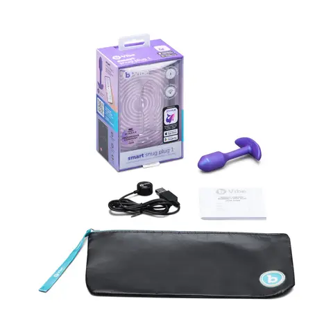 b-Vibe Smart Snug Plug 1 Small Weighted & Vibrating App-Controlled Silicone Butt Plug