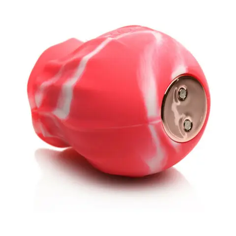 Curve Toys Gossip Cum Into Bloom Rechargeable Silicone Licking Rose Pink Twirl