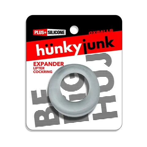 Hunkyjunk Expander Slimmer Scoop Style Cockring Clear Steam
