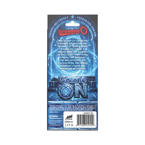 Screaming O Role Playing Game Vibrating Ring in Blue
