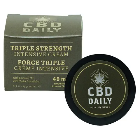 CBD Daily Triple Strength Intensive Cream Travel Size 0.5 oz.