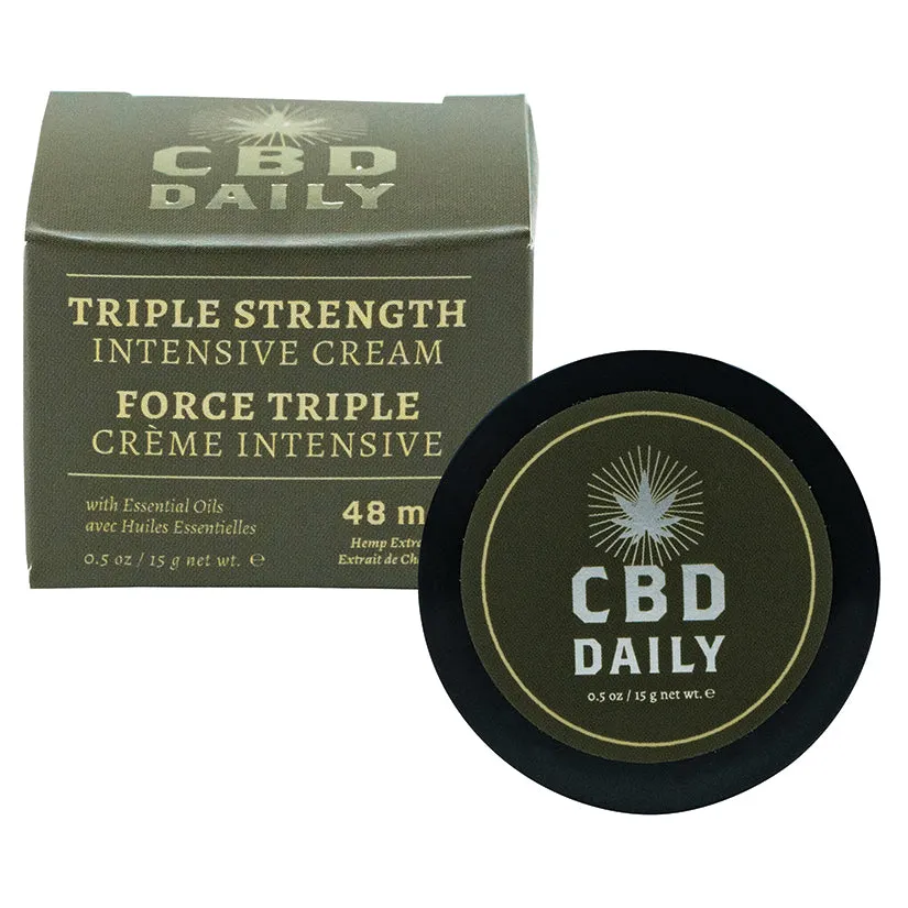 CBD Daily Triple Strength Intensive Cream Travel Size 0.5 oz.