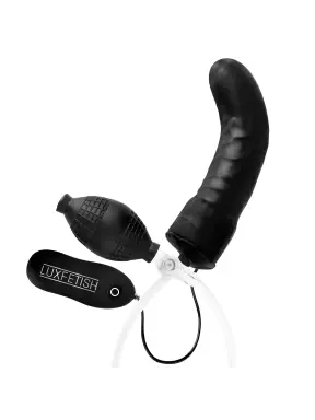 6 inch inflatable vibrating curved dildo