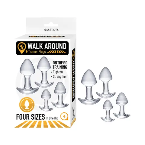 Walk Around Trainer Plugs 4-Piece Set in Clear