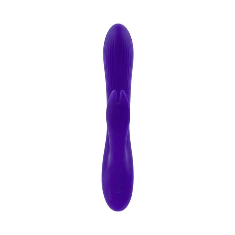 Selopa Poseable Bunny Rechargeable Dual Stimulator Silicone Purple
