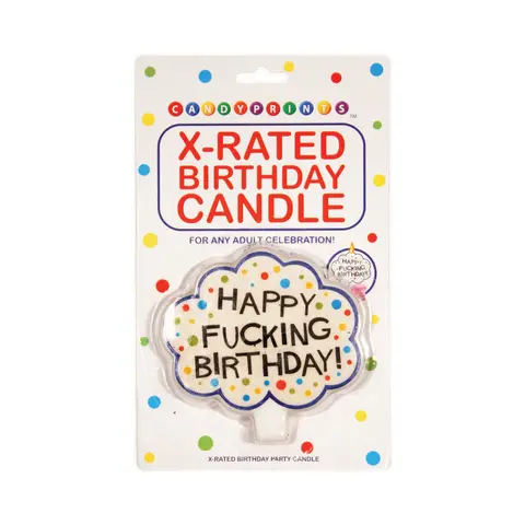 Happy Fucking Birthday! X-Rated Candle