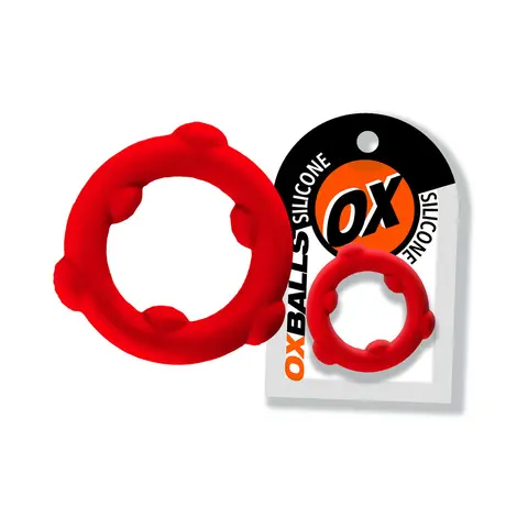 Oxballs Spinner Single Silicone Ring in Red