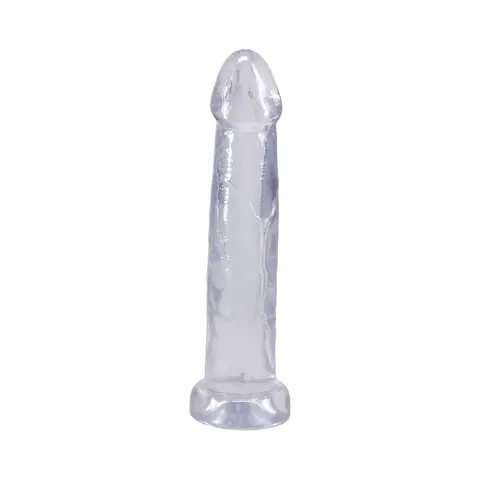 Crystal Jellies Realistic Cock 9 in. in Clear