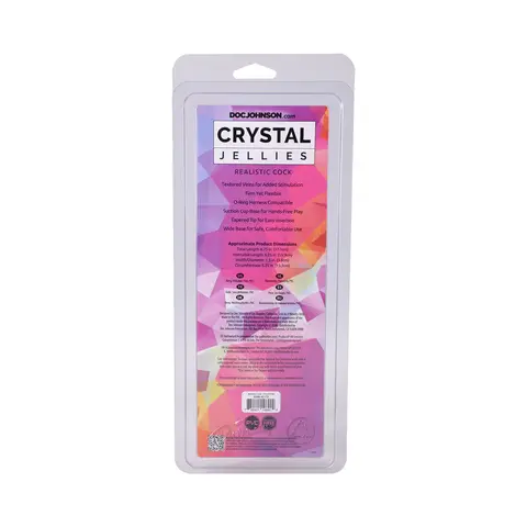 Crystal Jellies Realistic Cock 7 in. in Pink