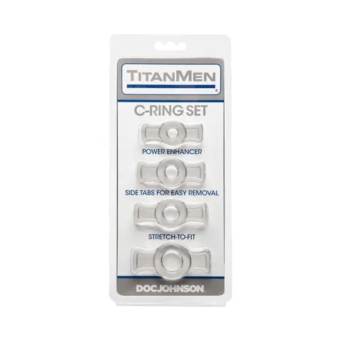 TitanMen - Cock Ring Set in Clear