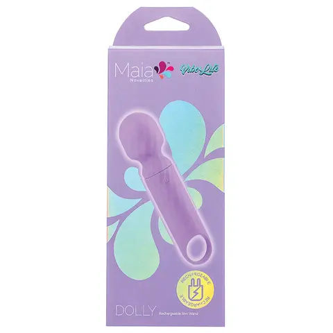 Maia Vibelite Dolly Rechargeable Silicone Mini Wand in Purple