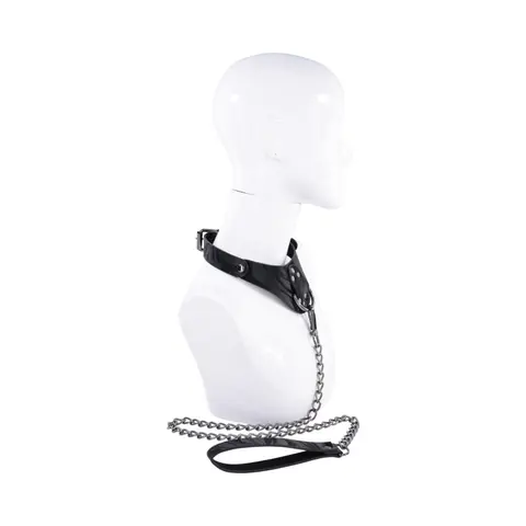 Sportsheets Velvet Noir Collar & Leash