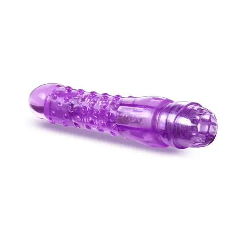 Naturally Yours Bump n' Grind Textured Slimline Vibrator Purple
