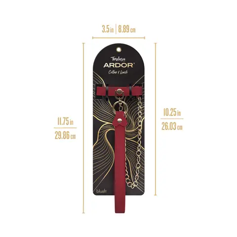 Temptasia Ardor Collar & Leash in Red