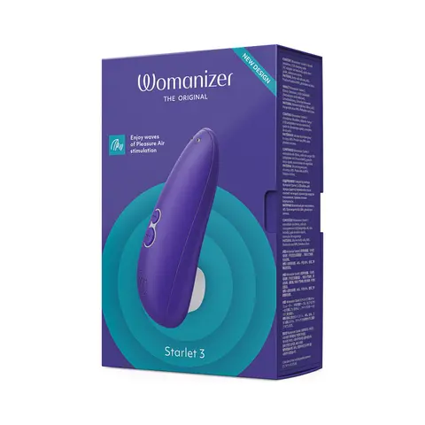 Womanizer Starlet 3 Rechargeable Silicone Compact Pleasure Air Clitoral Stimulator Turquoise