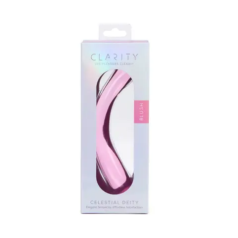 Clarity Celestial Deity Blush Glass Dildo
