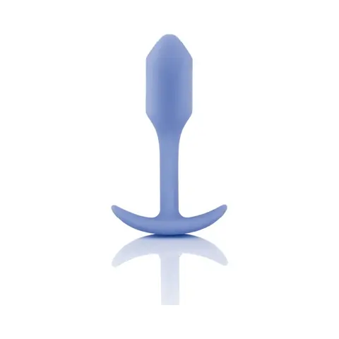 B-Vibe Snug Plug 1 Weighted Silicone Anal Plug in Violet