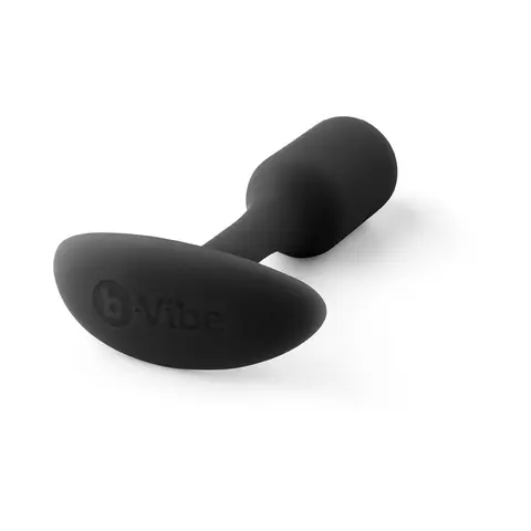 B-Vibe Snug Plug 1 Weighted Silicone Anal Plug in Black
