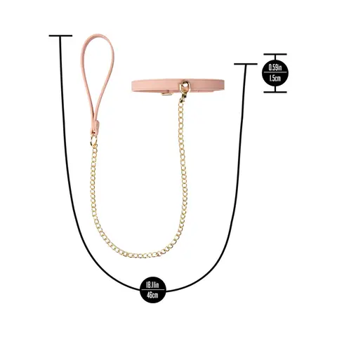 Temptasia Ardor Collar & Leash in Pink
