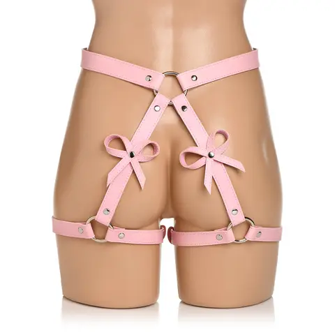 STRICT Bondage Harness with Bows Pink M/L