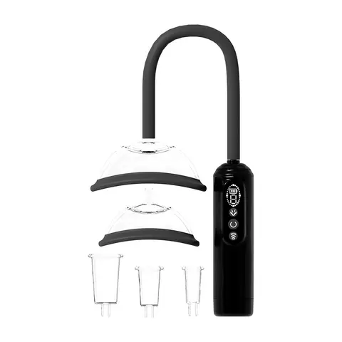 PUMPED Automatic Rechargeable Vulva, Breast & Nipple Pump in Black