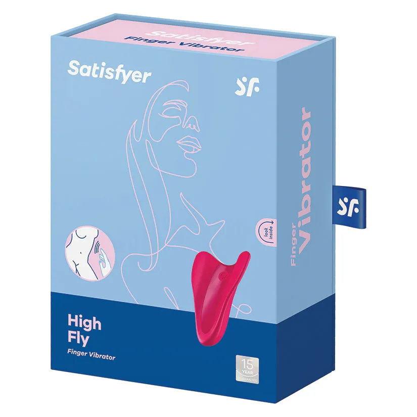 Satisfyer High Fly Finger Vibrator Red