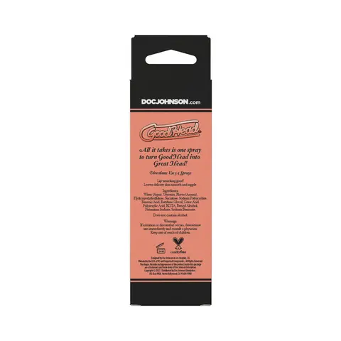 GoodHead Juicy Head Cocktails Dry Mouth Spray Peach Bellini 2 oz.