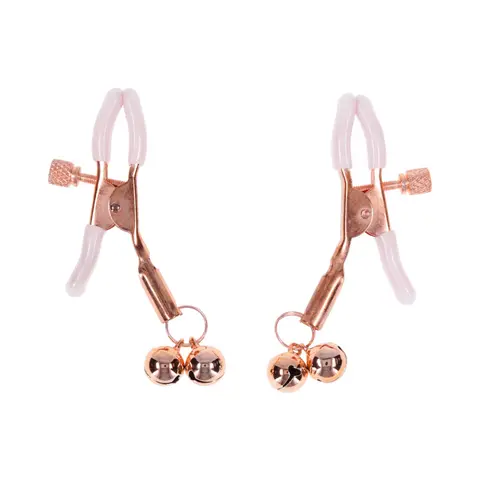 Sportsheets Sex & Mischief Peaches 'n CreaMe Bell Nipple Clamps