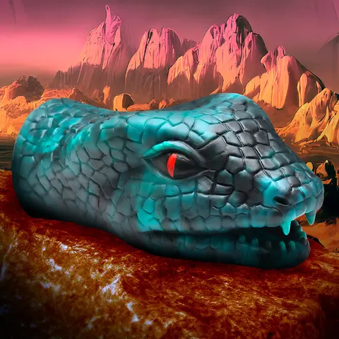 Creature Cocks Serpentine Stroker Silicone Masturbator Green