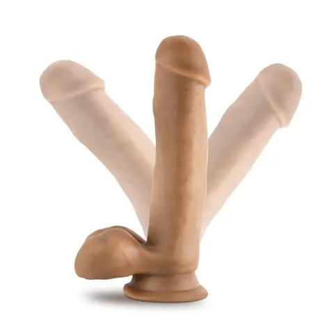 Dr. Skin Dr. Mark 7 in. Dildo with Balls in Tan