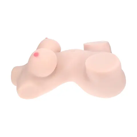 Xkin Bodyforms Aveline Luxe Dual Entry Vibrating Masturbator Beige