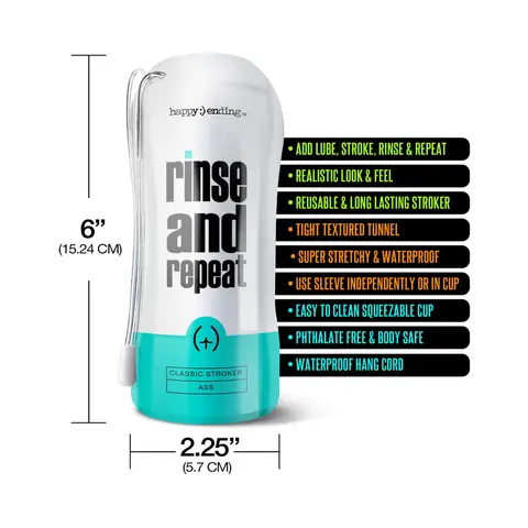 Happy Ending Rinse And Repeat Classic Stroker - Ass