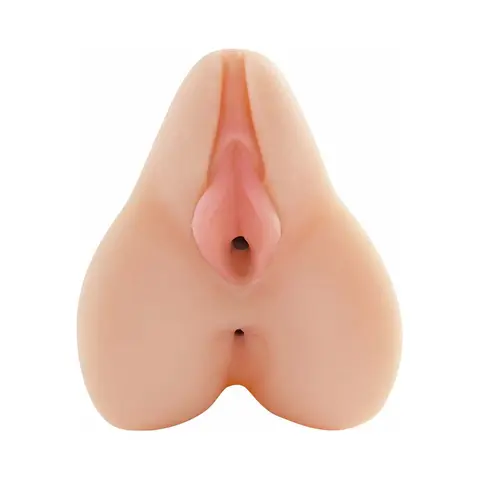 PDX Vibrating Freshman Fuckhole Remote-Controlled Vaginal Stroker Beige