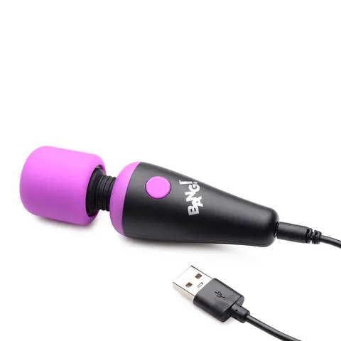 BANG! 10X Vibrating Mini Silicone Wand in Purple
