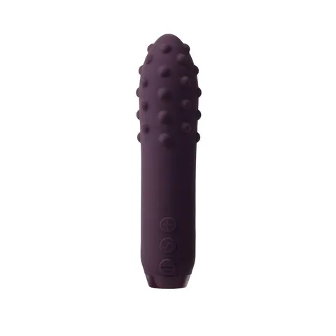 Je Joue Duet Rechargeable Silicone Multi-Surfaced Bullet Vibrator in Purple