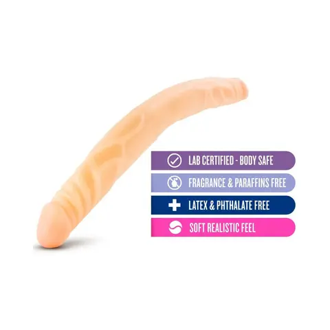 B Yours 14 in. Double Dildo in Beige