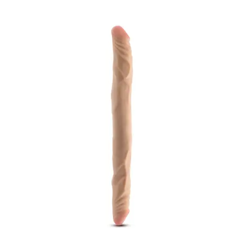 Dr. Skin Plus 14 in. Posable Double Dong Beige