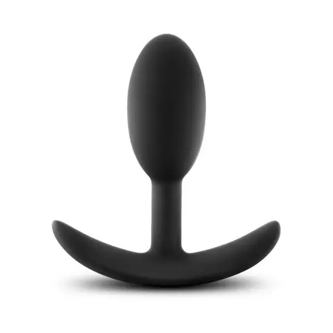 Luxe Wearable Vibra Slim Plug Small in Black
