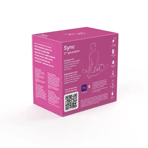 We-Vibe Sync 2 Rechargeable Remote Control Couples Vibrator Rose
