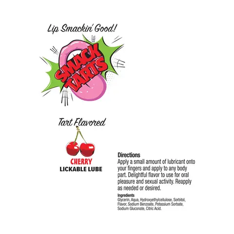 Smack Tarts Lickable Lube Sour Cherry 2 oz.