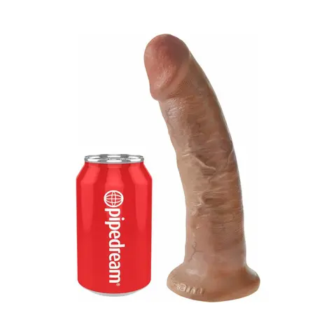 King Cock 9 in. Cock Realistic Dildo With Suction Cup in Tan