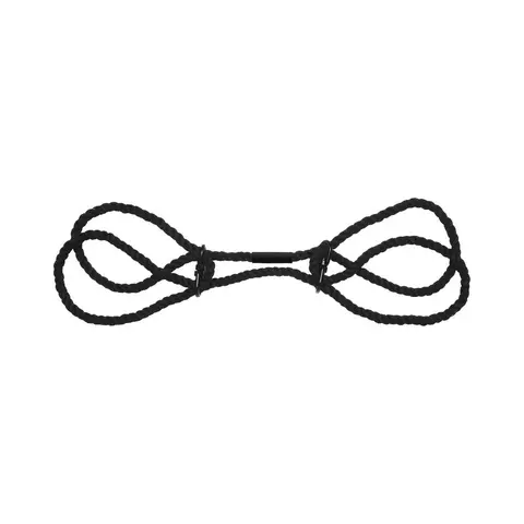 Merci Restrain 6mm Hemp Wrist or Ankle Cuffs in Black
