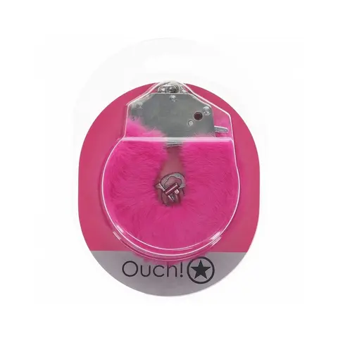 Ouch! Heavy-Duty Fluffy Handcuffs in Pink