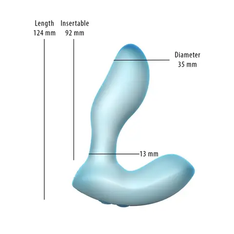 Softies Silicone Vibrator 5 in. in Blue
