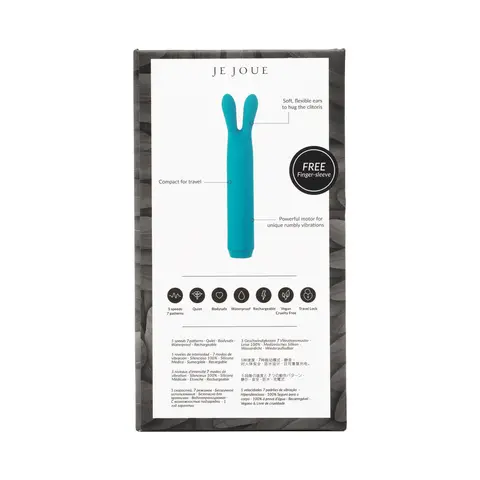 Je Joue Rabbit Bullet Vibrator Rechargeable Silicone Teal