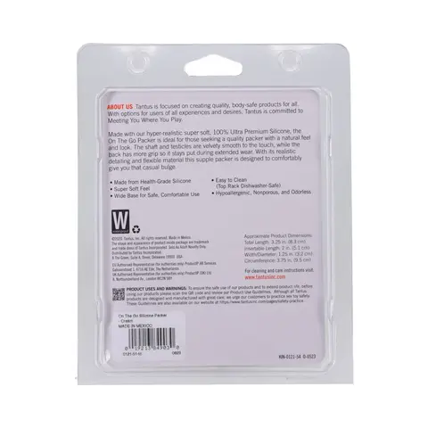 Tantus On The Go Silicone Packer Cream (Clamshell)
